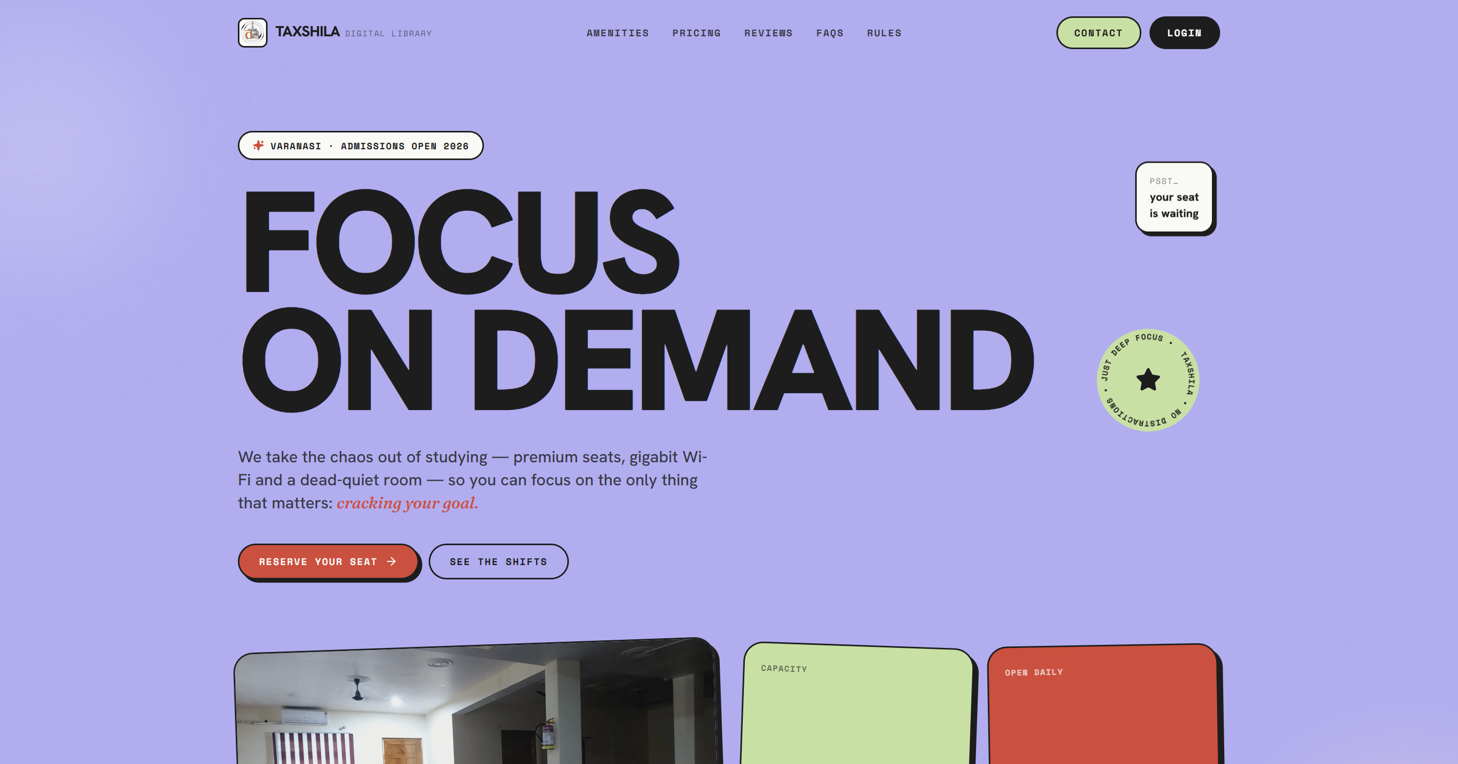 Marketing landing page